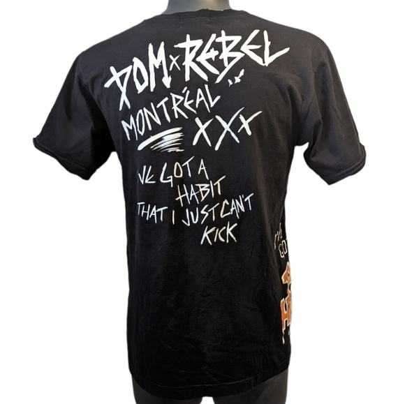 Dom rebel black punk skull t shirt medium - Picture 6 of 7